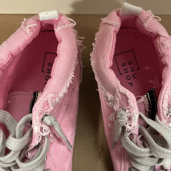 WOMEN’S ShuShop Pink Canvas Paulina Sneaker size 10 - Picture 2 of 11